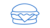 Grafik eines Burgers