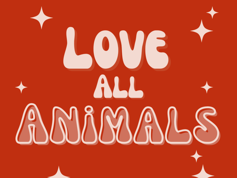 Sticker: Love all animals