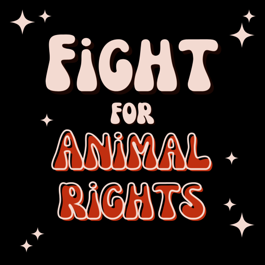 Sticker: Fight for animal rights